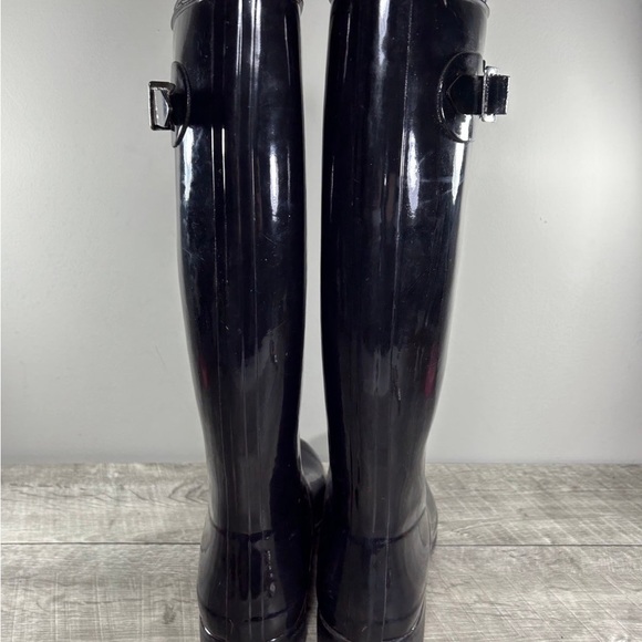 Hunter Original Gloss Black Rain Women’s Waterproof Snow Winter Boots Size 9 - Picture 6 of 9